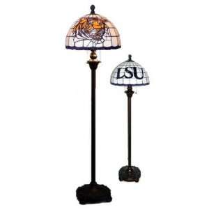 Louisiana State LSU Tigers White Tiffany/Stained Glass Floor Lamp 