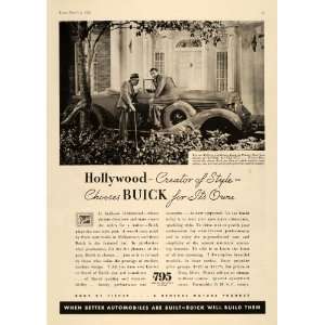  1935 Ad Vintage Hollywood Buick Warner Bros. Pricing GM 