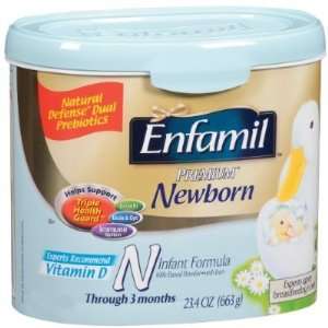 Enfamil Newborn Infant Formula Tub, 0 3 Months, 23.4 ounce (Pack of 4 