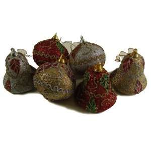  Club Pack of 288 Onion and Bell Shaped Glittered Ivy 