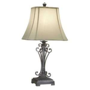   Metal Decorative Table Lamps with Square Shades