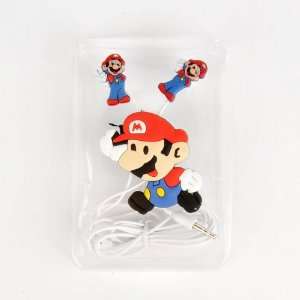  Super Mario Headphone Earphone Cable Winder Set 