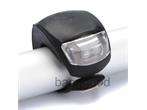 New Waterproof Double White LED Light with Black Silicone for Bicycle 