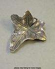 Vintage Guglielmo Cini Sterling Silver Ivy Leaf Brooch Pin and Pendant