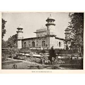  1903 Print 17th Century Itmad ud Daula Tomb Agra India 