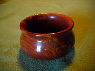 Small cedar wooden turned bowl  