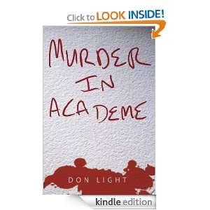 Murder in Academe Don Light  Kindle Store