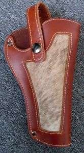 Custom Brown Leather Holster for 6 38 357 Revolver  