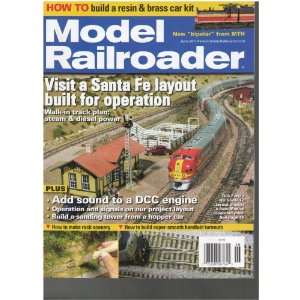  Model Railroader Magazine (Visit a Santa Fe Layout built 