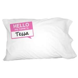  Tessa Hello My Name Is Novelty Bedding Pillowcase Pillow 