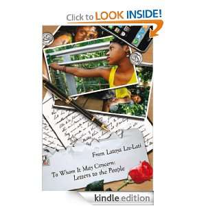  To Whom It May Concern eBook Latoya Lee Lati Kindle 