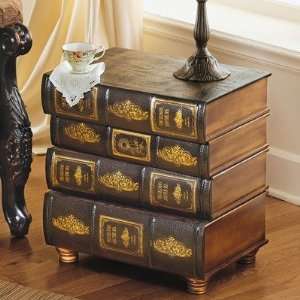  Hemingways Library Book Side Table Furniture & Decor