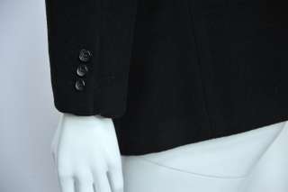 COMME DES GARCONS HOMME DEUX Mens Black Wool 2 Button Blazer Jacket 