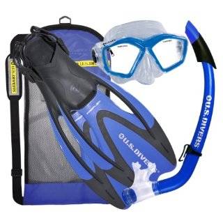   Cozumel Mask, Seabreeze Dry Snorkel, and Proflex II Fin Snorkeling Set