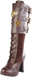 DEMONIA Crypto 302 Steampunk Victorian Womens Boots  