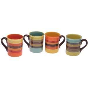 Sedona Coffee Mug Set of 4 colorful mugs hand painted  