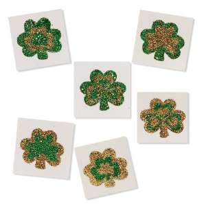  Lets Party By Fun Express Glitter Shamrock Body Tattoos 