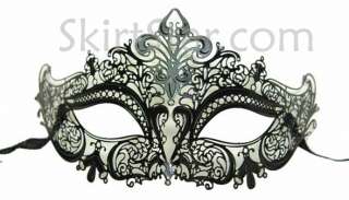LASER CUT VENETIAN MASK masquerade costume BLACK NEW WEDDING ball 