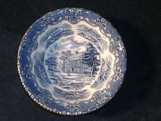 Grindley English Country Inns Blue Cereal Bowl s 6 3/8  