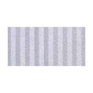  New   POW Glitter Cardstock 12x12   Stripes/Silver by American 