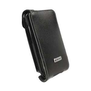   Black Leather Orbit Flex Flip Carry Case Cover for HTC Desire HD 75491