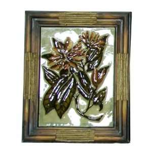  LINK DIRECT Floral Metal Wall Plaque Sold in packs of 4 