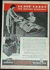 1943 WW II DIEBOLD SAFE & LOCK CARDINEER FILE PRINT AD