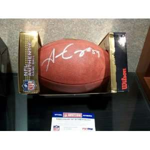  Aaron Curry Autographed Football