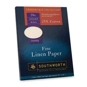  SOUP564CK   Linen Paper, 24 lb., 8 1/2x11, 100 Sheets/BX 