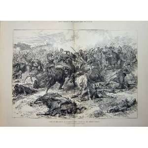 Battle Kaceljevo Charge Turkish Cavalry War Army 1877  