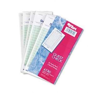  45740   Restaurant Guest Check Pad with Receipt Stub, 3 3/8 x 6 1/2 