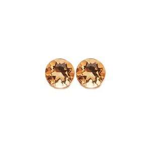  1.90 Cts of AAA 7 mm Round Matching Loose Citrine ( 2 pcs 