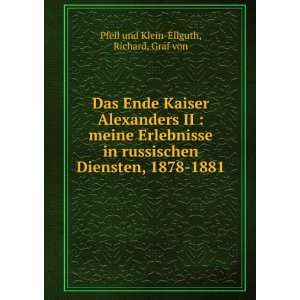    1881 Richard, Graf von Pfeil und Klein Ellguth  Books
