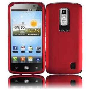  VMG LG Nitro HD Hard Case Cover 2 ITEM COMBO   DARK RED 
