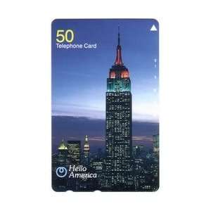  Collectible Phone Card 50u Hello America Empire State 