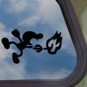  Mr Game And Watch Black Decal Fire Wii Truck Window 