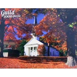 Guild 1000pc. Sunlit Church, Vermont Jigsaw Puzzle Toys 