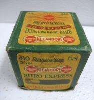 Vintage Remington Kleanbore Nitro Express 410 GA Shotgun Shell Empty 