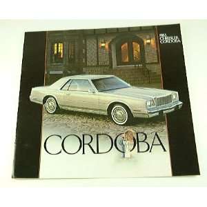  1983 83 Chrysler CORDOBA BROCHURE 2dr 