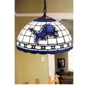  Team Logo Hanging Lamp 16hx16l Detroit Lions