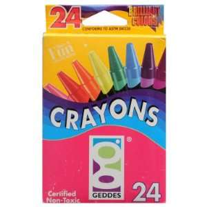  Geddes Crayons, 24 pack Toys & Games