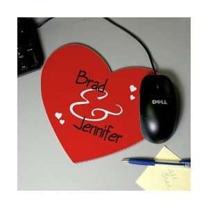  Personalized Couple Heart Mouse Pad