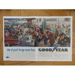  60s full page centerfold 13 1/2x 20 1/2 print ad. (christmas 