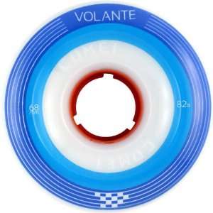  Volante Checker 68mm 82a White/Org/Blue Skateboard Wheels 