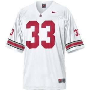  Nike Ohio State Buckeyes #33 Youth White Replica Football 