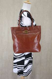   Brown Leather  2011 Anniversary Tote bag $495 NWT  