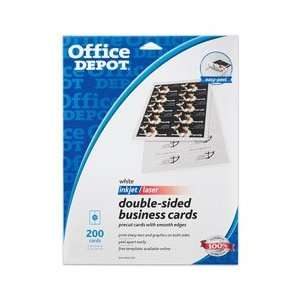   Business Cards, 2 X 3 1/2, White, Pack of 200 Cards, By Office Depot
