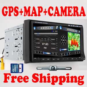 CAR IN DASH GPS DVD CD PLAYER TOUCH SCREEN RADIO CAM  