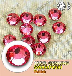 1440 Genuine SWAROVSKI 209 Rose pink ss6 Iron on Flatback Hot fix 