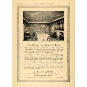  1913 Ad W. J. Sloane Interior Decorator Furniture Maker 